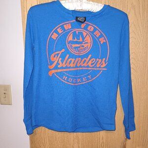 NHL Blue and Orange Long Sleeve Tee